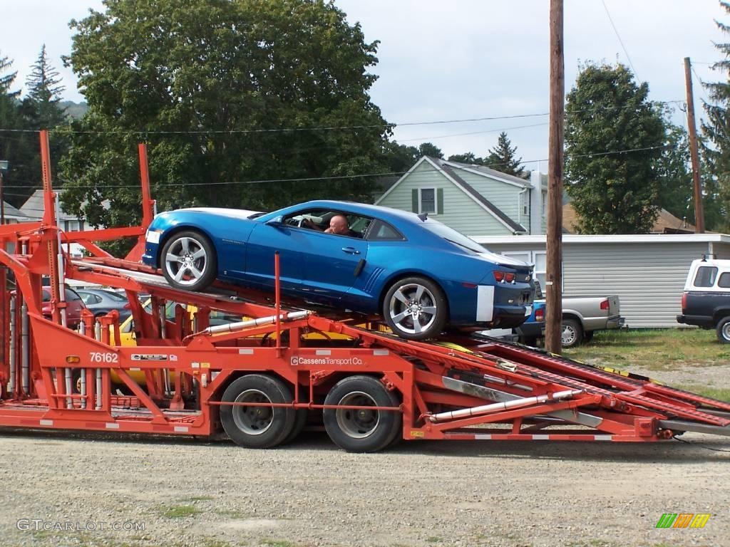 2010 Camaro SS/RS Coupe - Aqua Blue Metallic / Black photo #7