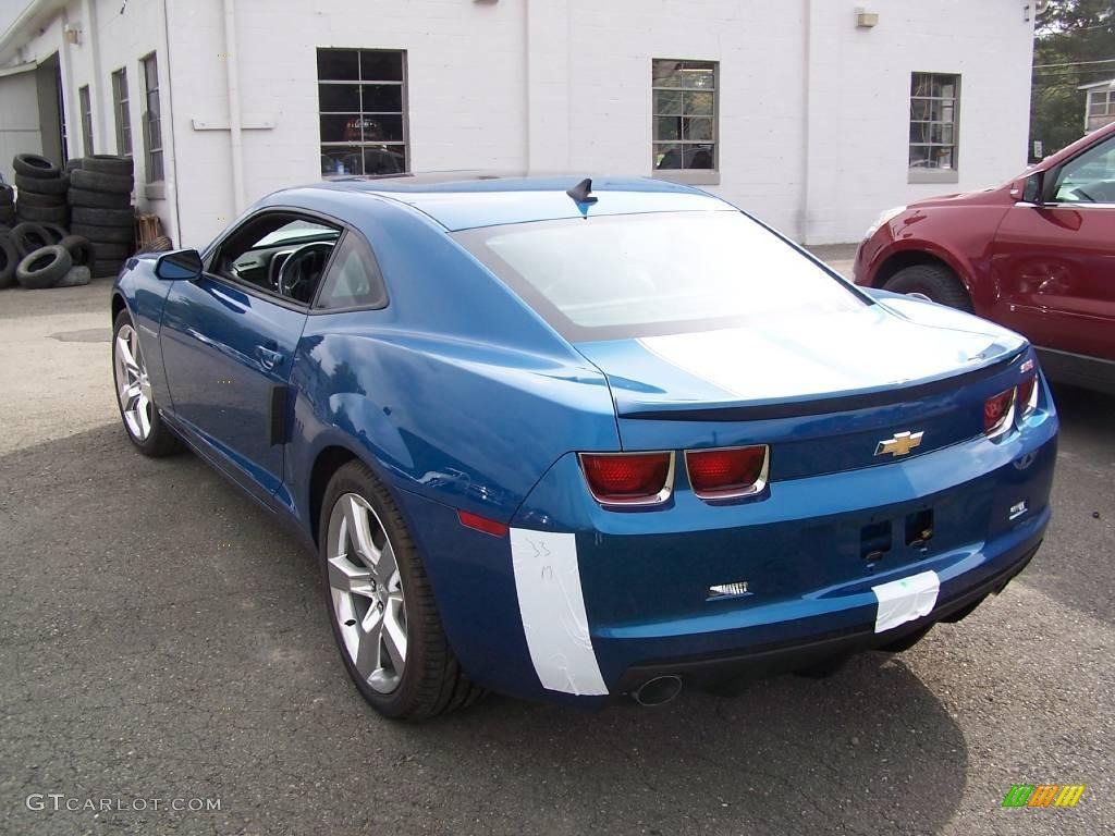 2010 Camaro SS/RS Coupe - Aqua Blue Metallic / Black photo #13