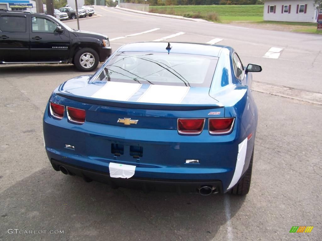 2010 Camaro SS/RS Coupe - Aqua Blue Metallic / Black photo #15