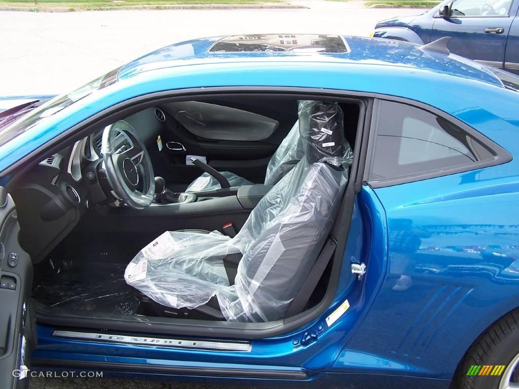 2010 Camaro SS/RS Coupe - Aqua Blue Metallic / Black photo #17