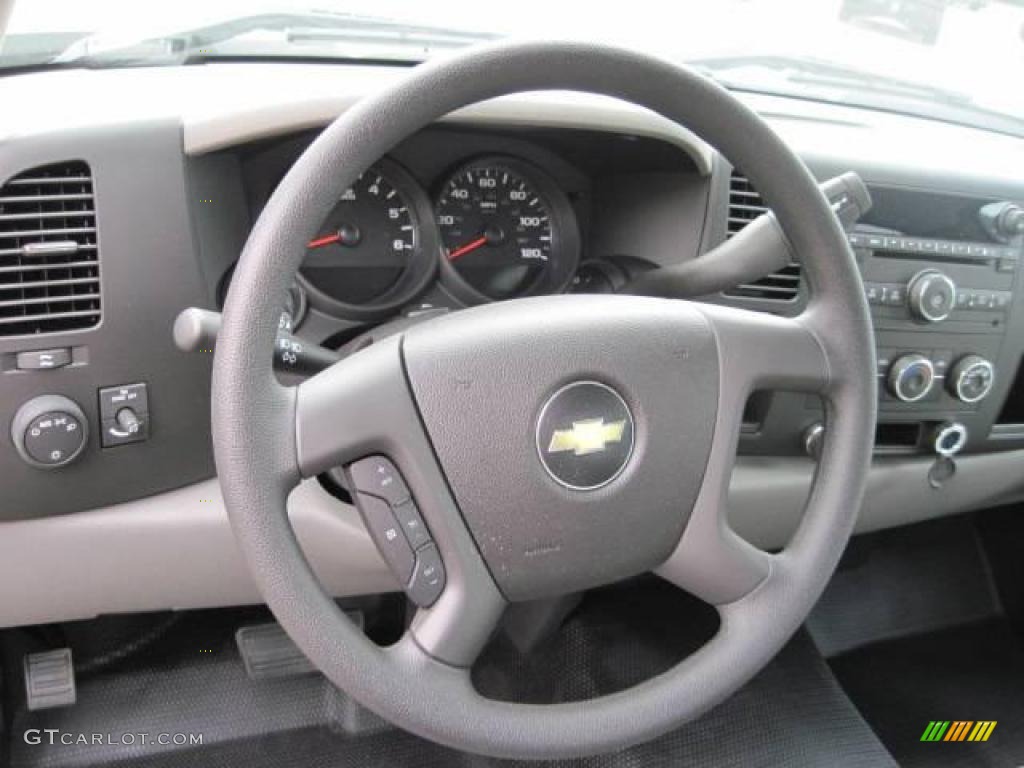 2009 Silverado 1500 Regular Cab - Silver Birch Metallic / Dark Titanium photo #9