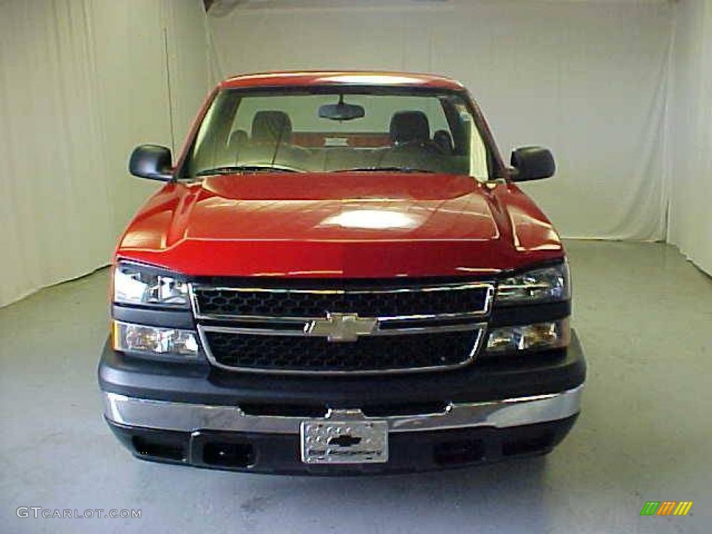 2006 Silverado 1500 Work Truck Regular Cab - Victory Red / Dark Charcoal photo #2