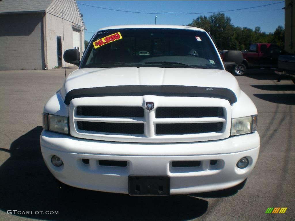 2000 Ram 1500 Sport Extended Cab - Bright White / Agate photo #8