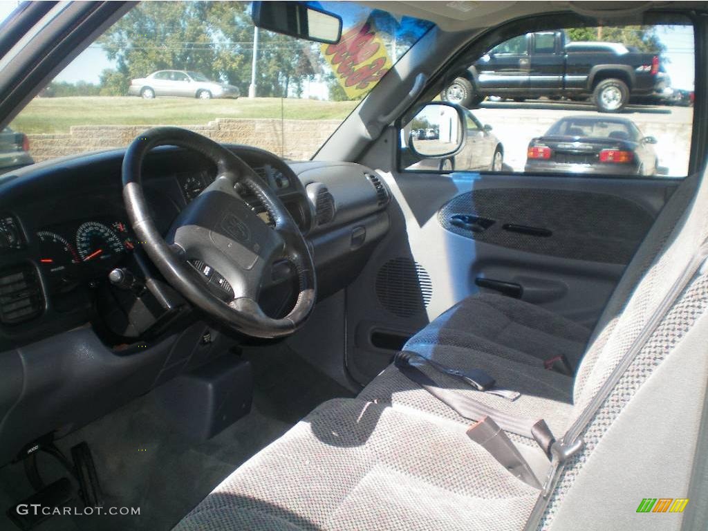 2000 Ram 1500 Sport Extended Cab - Bright White / Agate photo #10