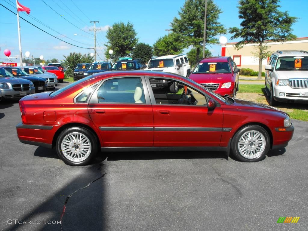 2002 S80 2.9 - Venetian Red Metallic / Taupe/LightTaupe photo #4