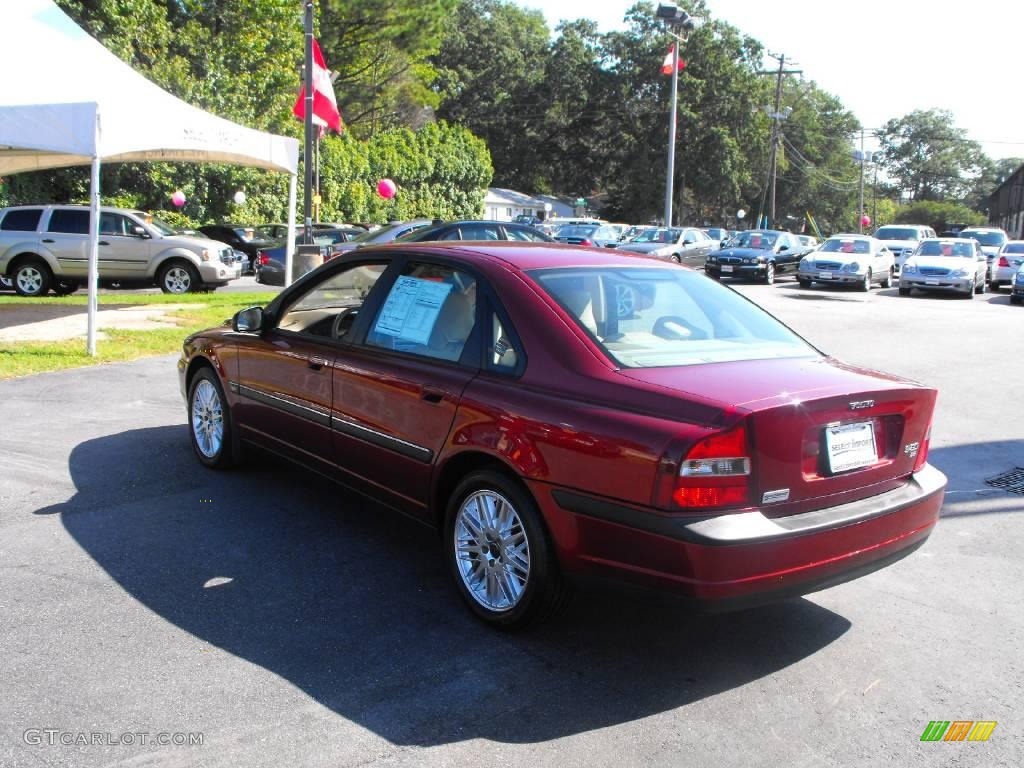 2002 S80 2.9 - Venetian Red Metallic / Taupe/LightTaupe photo #6