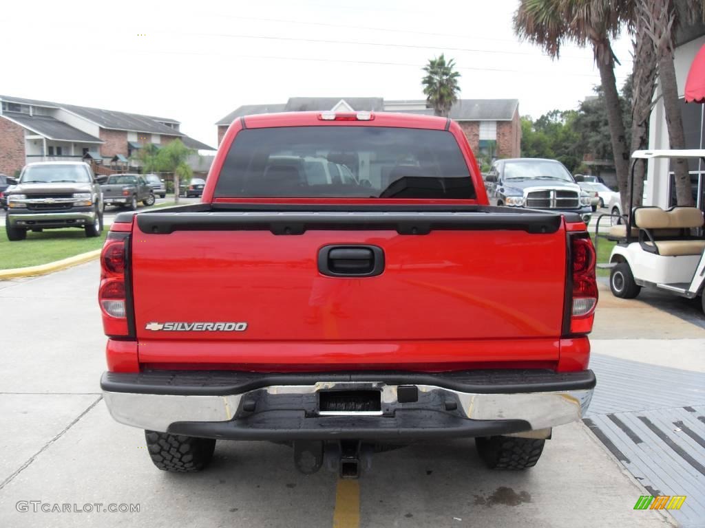 2006 Silverado 1500 LS Crew Cab 4x4 - Victory Red / Dark Charcoal photo #2