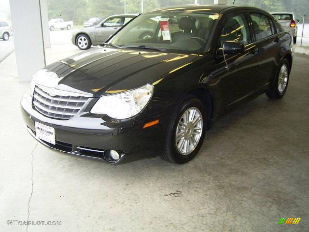 2009 Sebring Touring Sedan - Brilliant Black Crystal Pearl / Dark Slate Gray photo #1