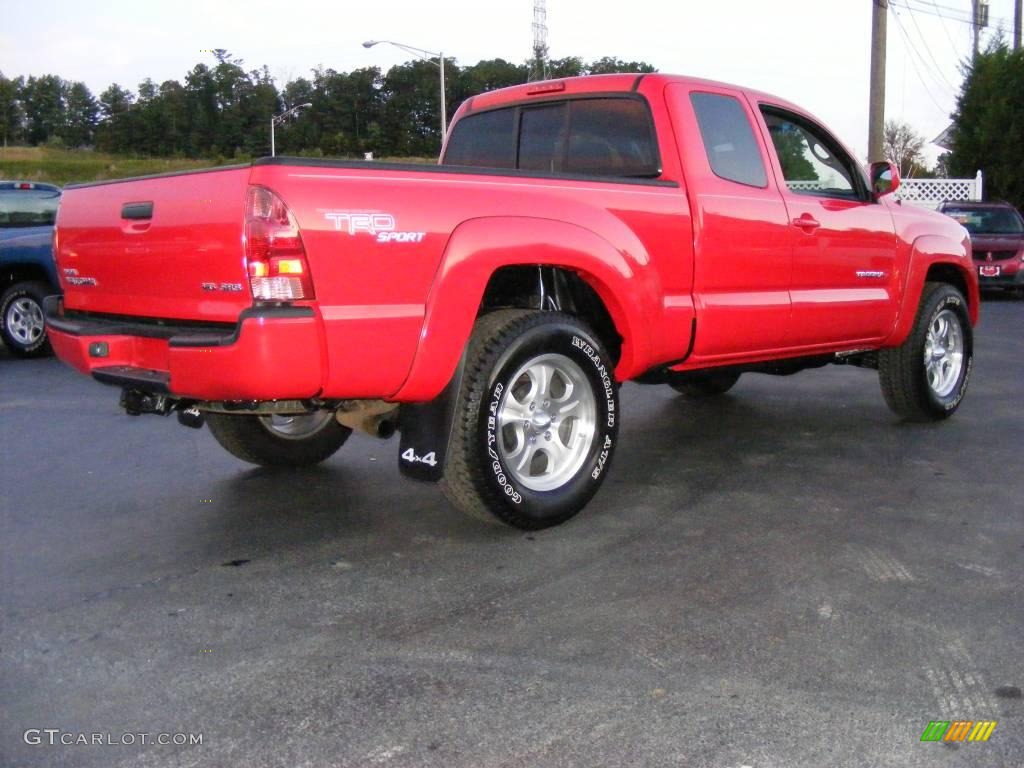 2006 Tacoma V6 TRD Sport Access Cab 4x4 - Radiant Red / Graphite Gray photo #21