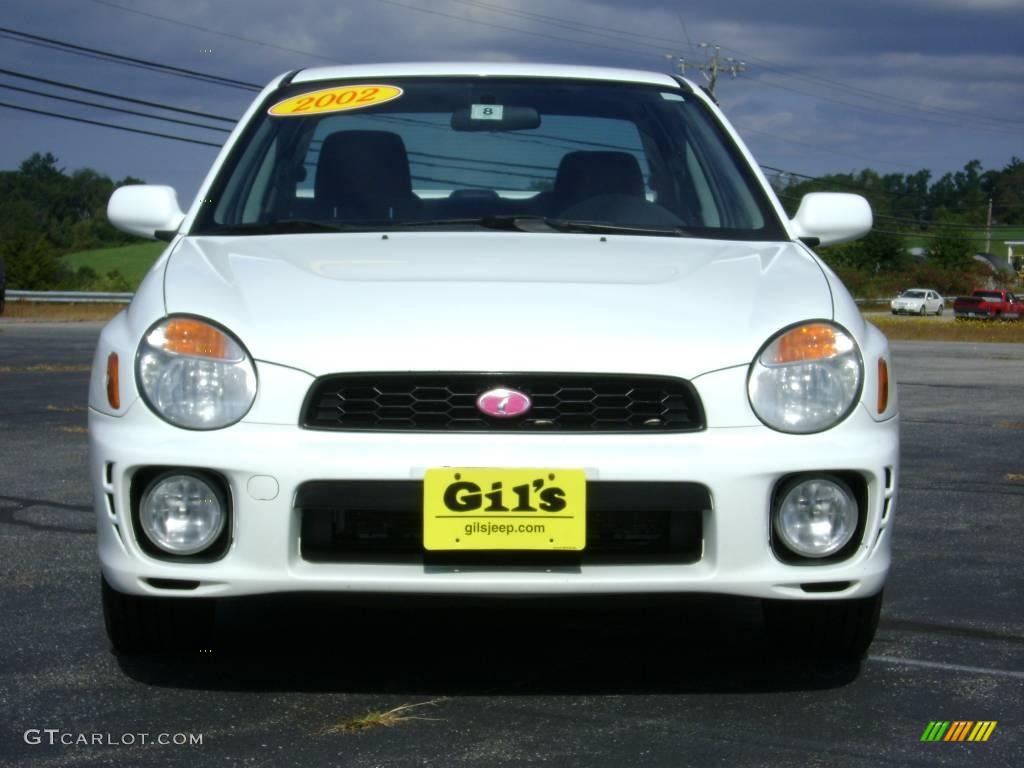 2002 Impreza 2.5 RS Sedan - Aspen White / Black photo #2