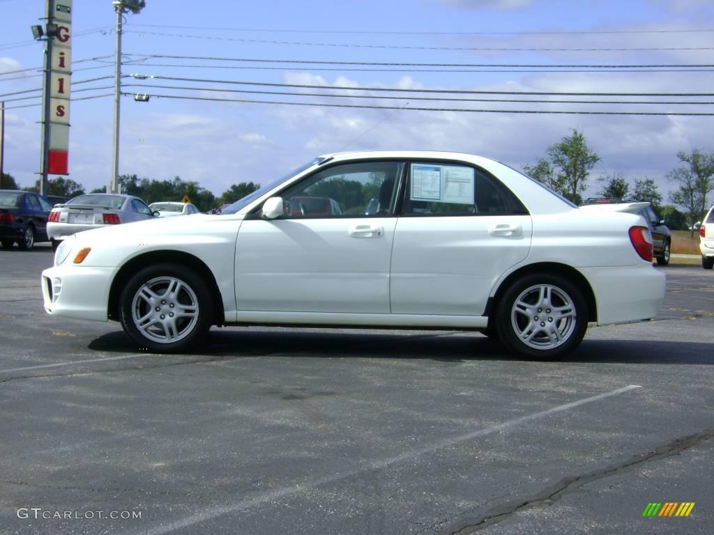 2002 Impreza 2.5 RS Sedan - Aspen White / Black photo #4