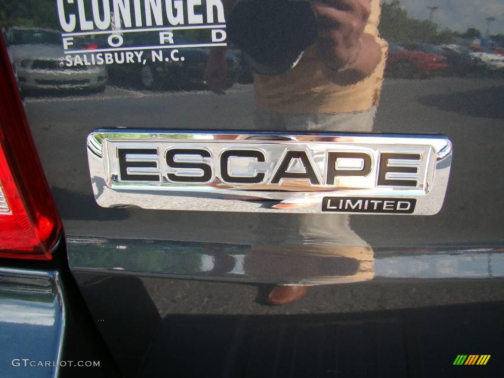 2008 Escape Limited - Black Pearl Slate Metallic / Charcoal photo #15