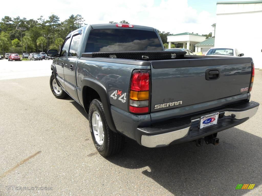 2006 Sierra 1500 SLT Crew Cab 4x4 - Stealth Gray Metallic / Neutral photo #17