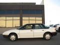 White 1991 Saturn S Series SL1 Sedan