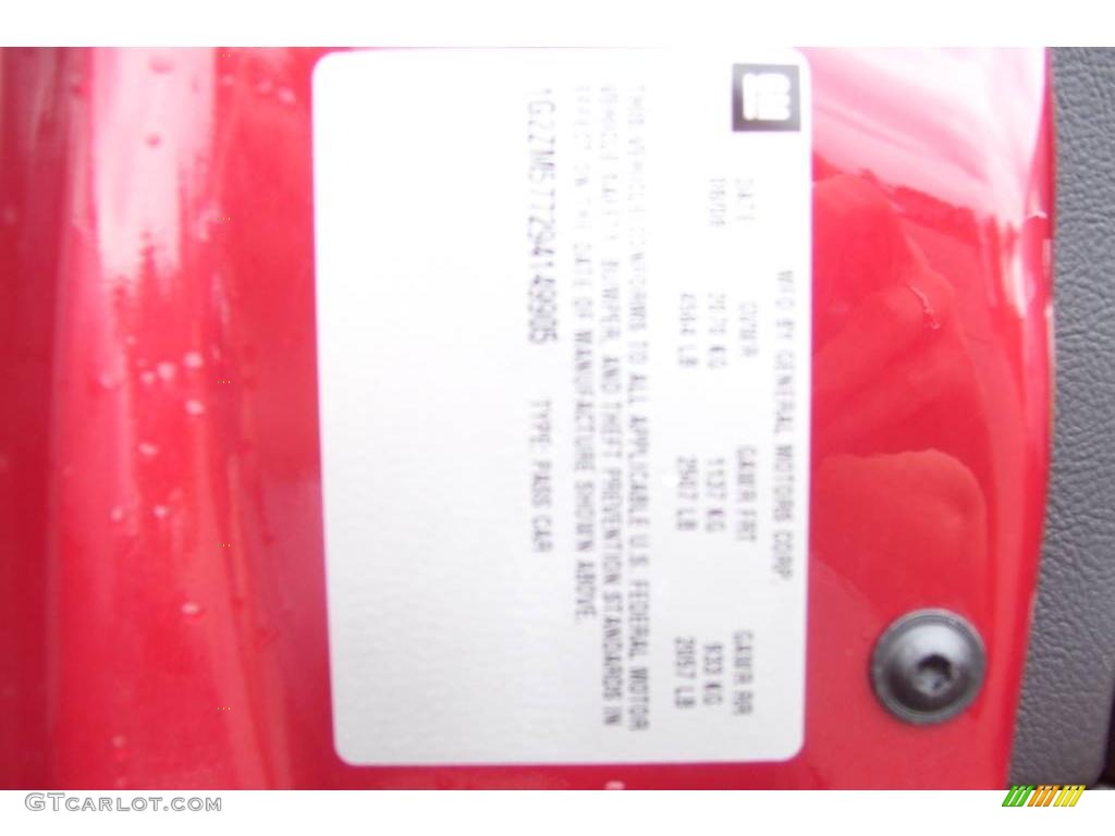 2009 G6 GXP Sedan - Performance Red Metallic / Ebony photo #8