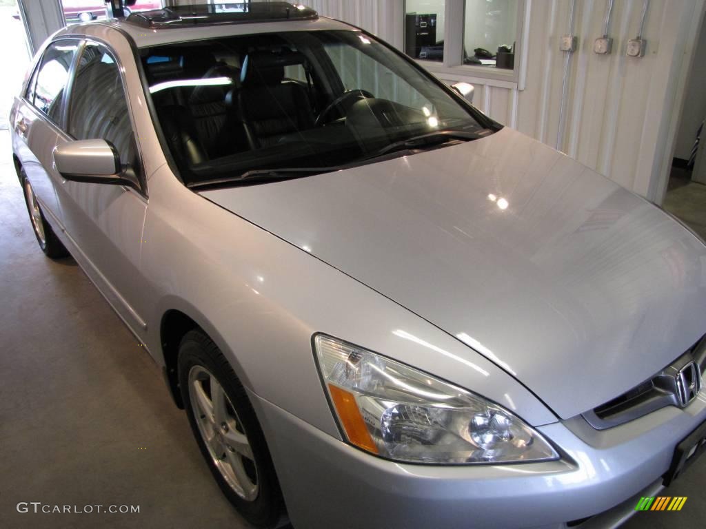 2004 Accord EX-L Sedan - Satin Silver Metallic / Black photo #1