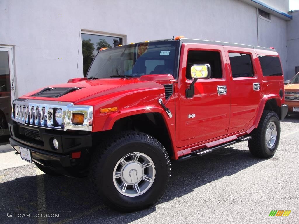 2007 H2 SUV - Victory Red / Ebony Black photo #1