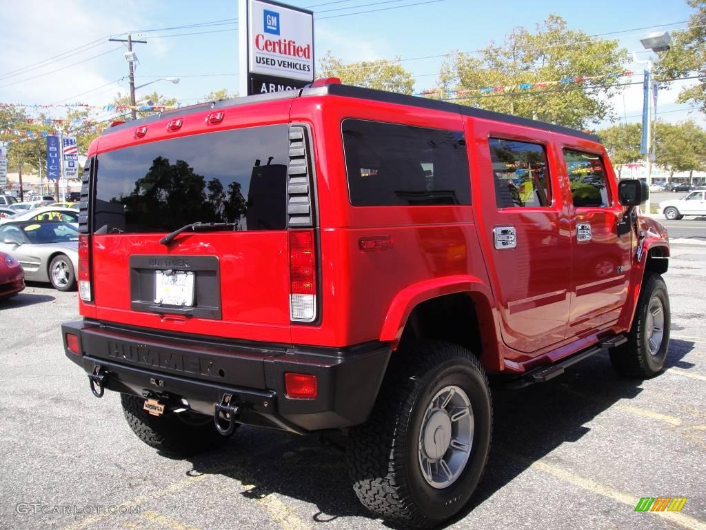 2007 H2 SUV - Victory Red / Ebony Black photo #6