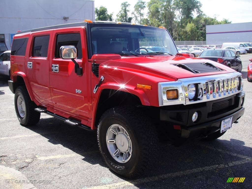 2007 H2 SUV - Victory Red / Ebony Black photo #7