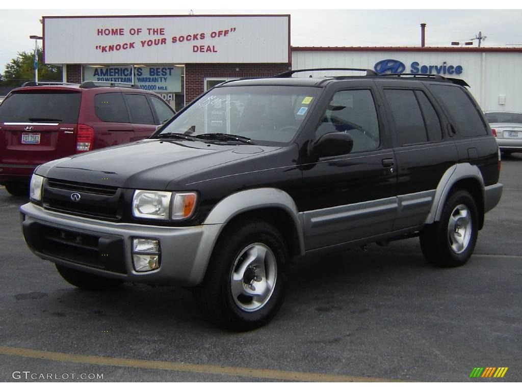 1999 QX4 4x4 - Black Obsidian / Grey photo #1