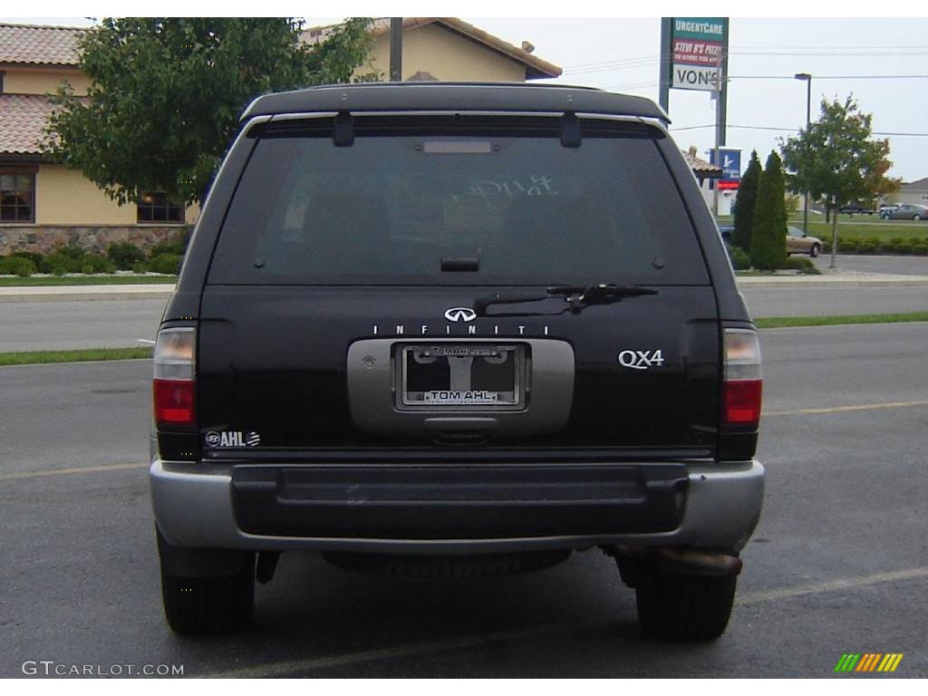 1999 QX4 4x4 - Black Obsidian / Grey photo #4