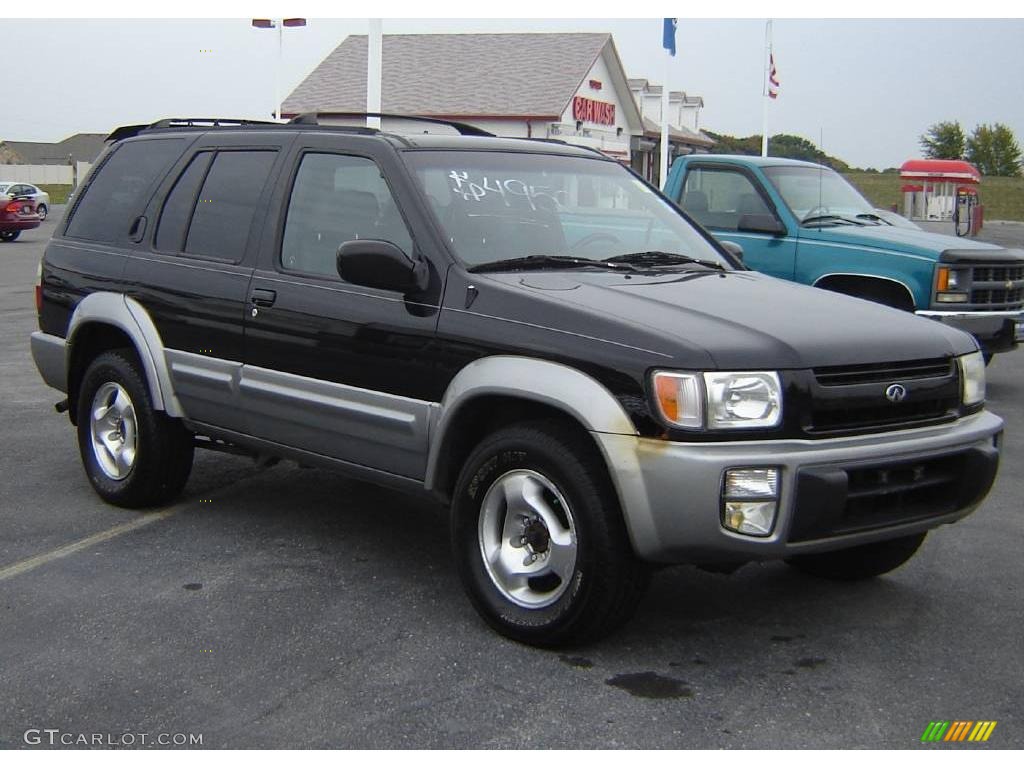 1999 QX4 4x4 - Black Obsidian / Grey photo #7