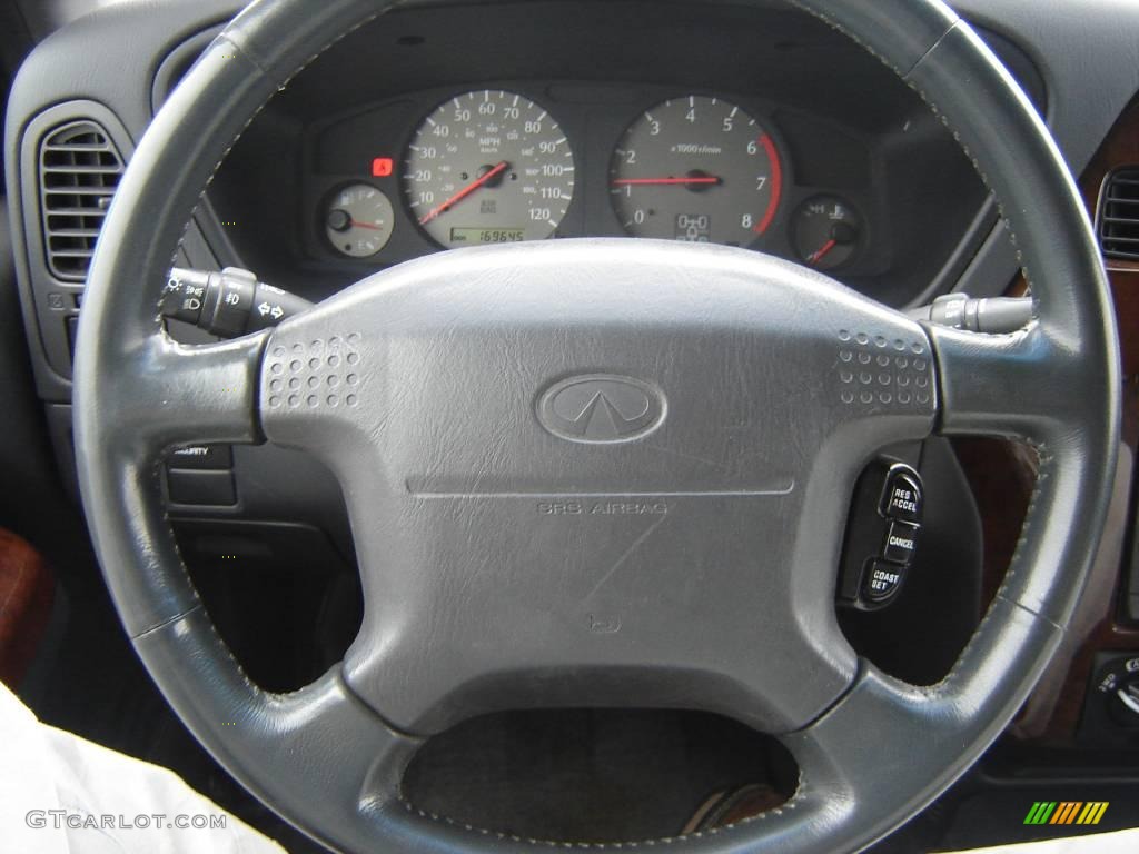 1999 QX4 4x4 - Black Obsidian / Grey photo #20