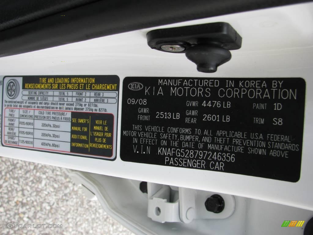 2009 Rondo LX - Clear White / Gray photo #14