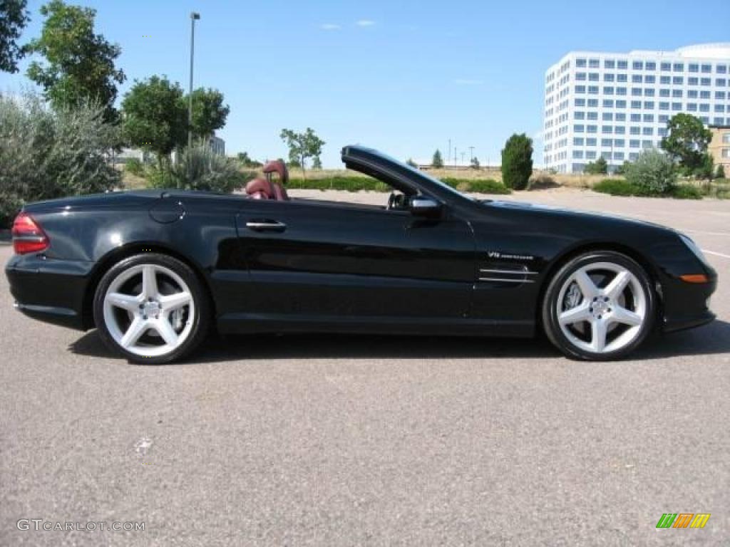 Black 2007 Mercedes-Benz SL 55 AMG Roadster Exterior Photo #18603961