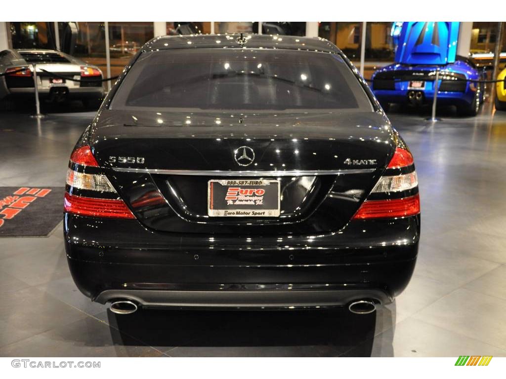 2008 S 550 4Matic Sedan - Black / Black photo #6