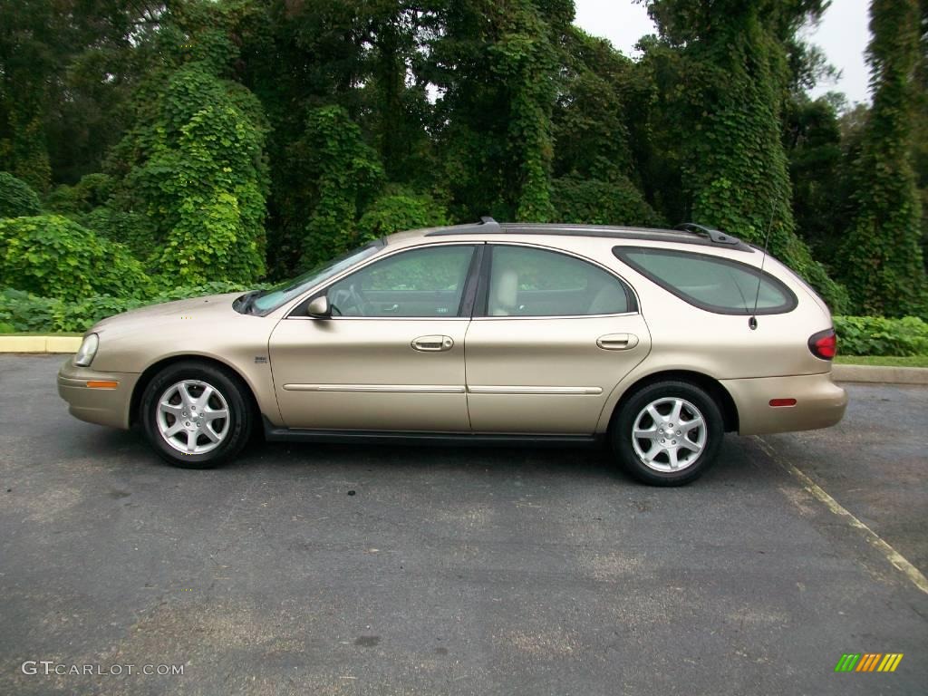 2001 Sable LS Premium Wagon - Harvest Gold Metallic / Medium Parchment photo #6