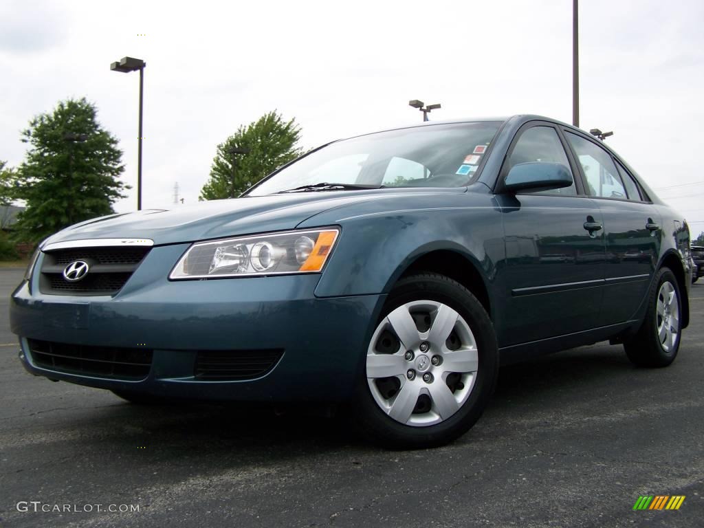 2006 Sonata GL - Aquamarine Pearl / Gray photo #4