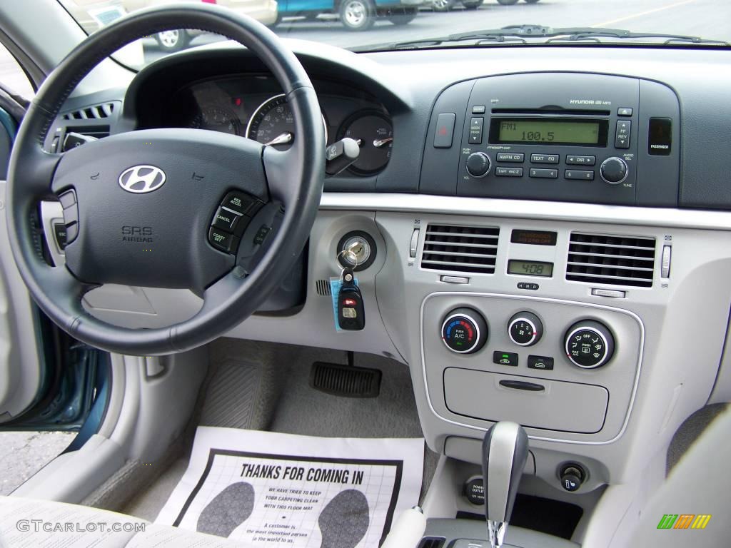 2006 Sonata GL - Aquamarine Pearl / Gray photo #11