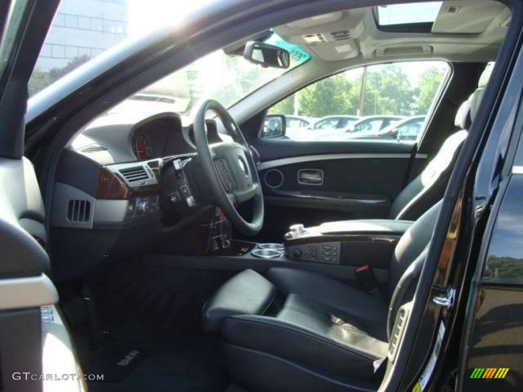 2006 7 Series 750Li Sedan - Jet Black / Black/Black photo #10