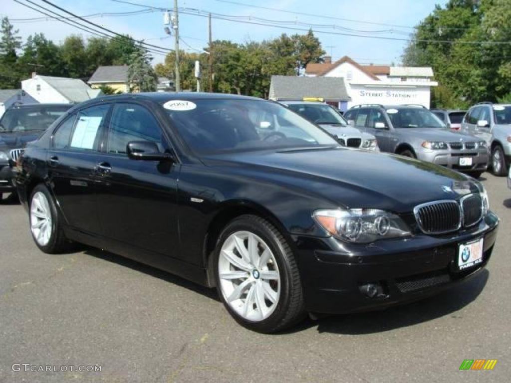 2007 7 Series 750i Sedan - Jet Black / Black photo #2