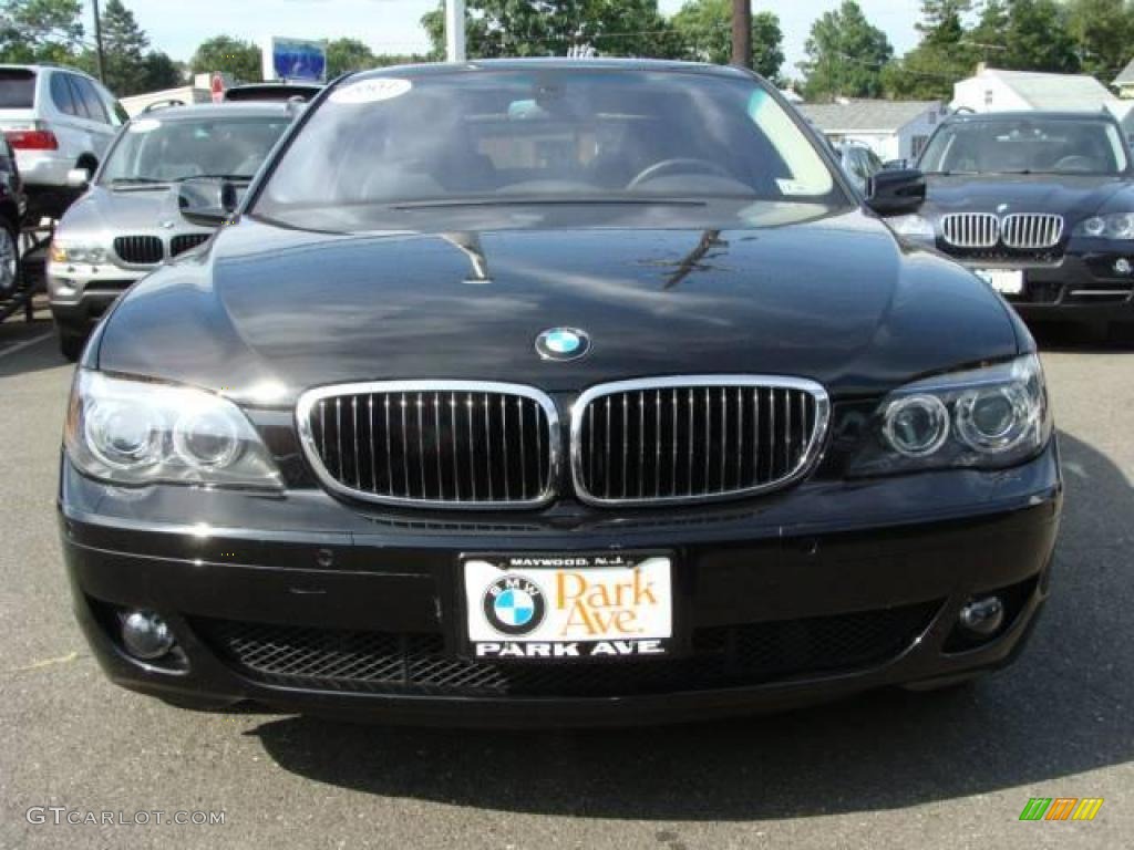 2007 7 Series 750i Sedan - Jet Black / Black photo #3