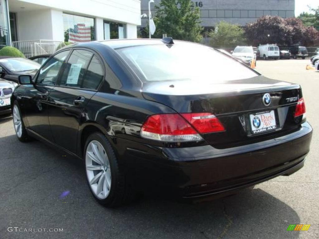 2007 7 Series 750i Sedan - Jet Black / Black photo #6