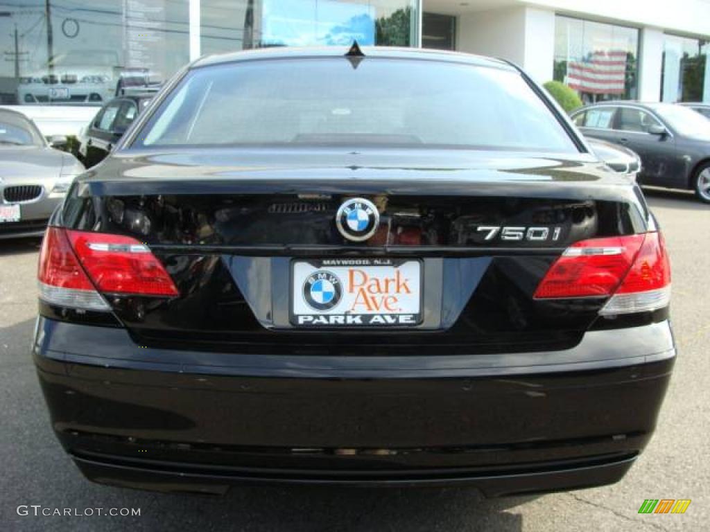 2007 7 Series 750i Sedan - Jet Black / Black photo #7