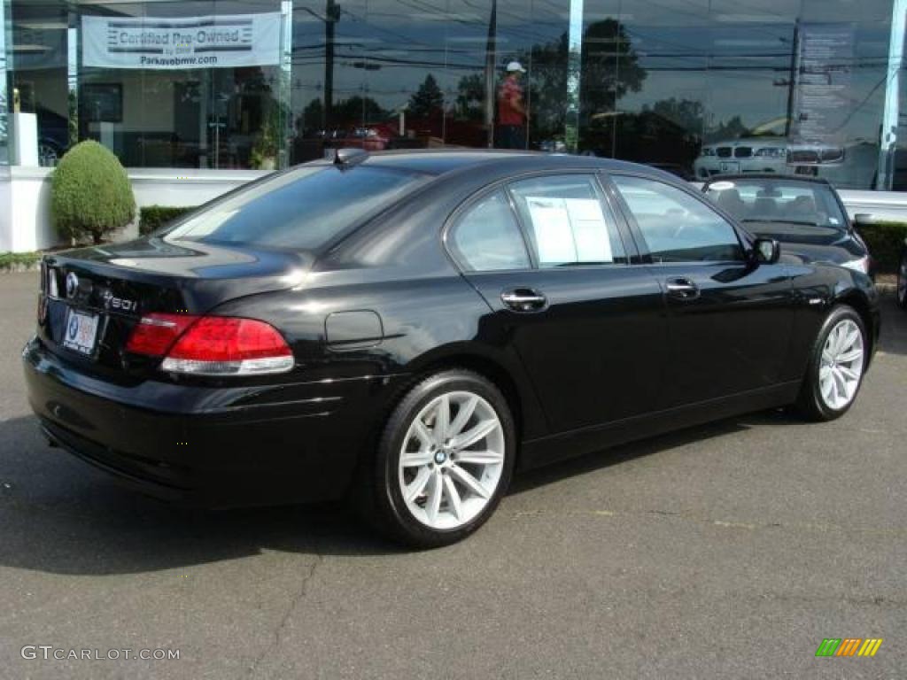 2007 7 Series 750i Sedan - Jet Black / Black photo #8