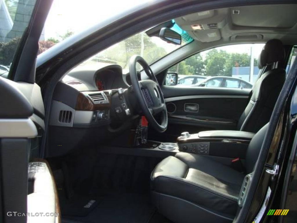 2007 7 Series 750i Sedan - Jet Black / Black photo #10