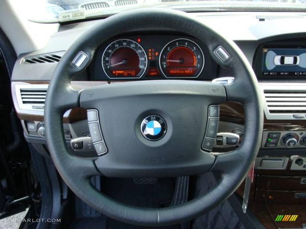 2007 7 Series 750i Sedan - Jet Black / Black photo #13