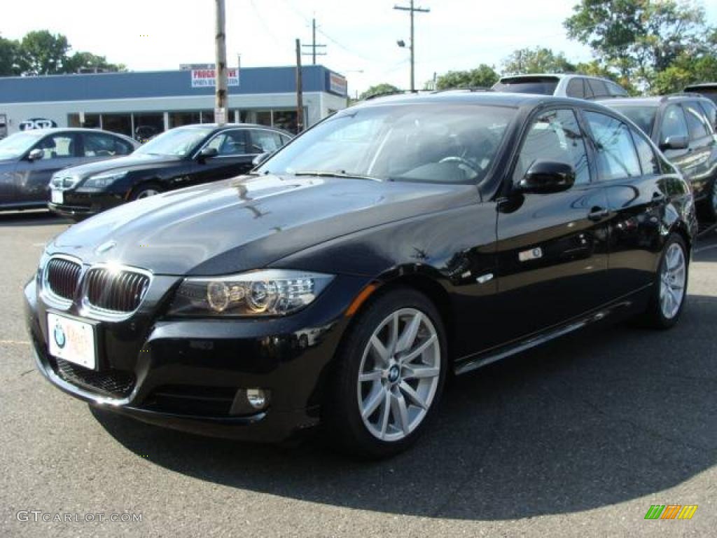 2009 3 Series 328i Sedan - Black Sapphire Metallic / Black photo #4