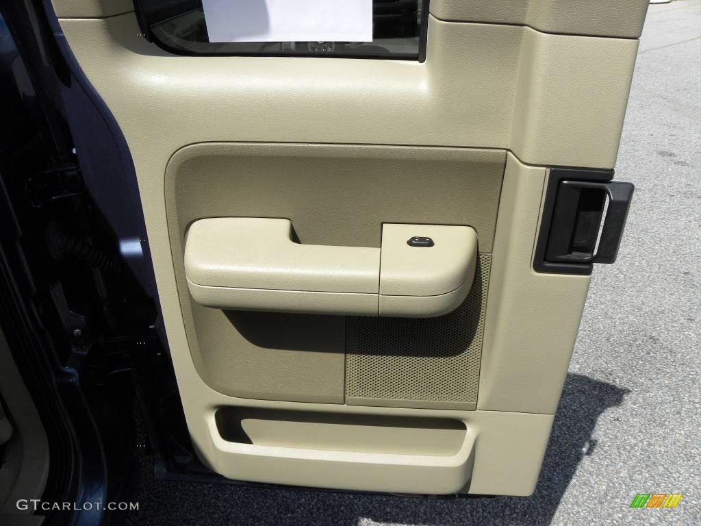 2006 F150 XLT SuperCab - Medium Wedgewood Blue Metallic / Tan photo #7