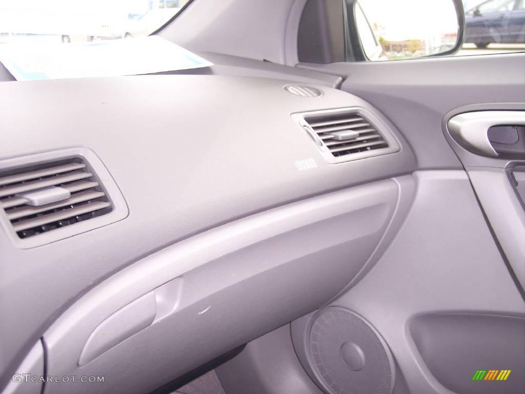 2006 Civic LX Coupe - Galaxy Gray Metallic / Gray photo #19