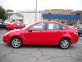 2008 Vermillion Red Ford Focus SES Sedan  photo #5