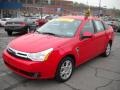 2008 Vermillion Red Ford Focus SES Sedan  photo #18