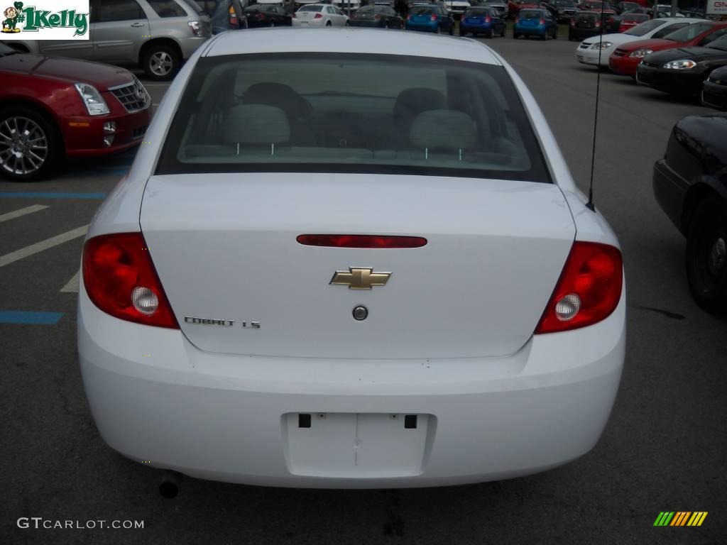 2007 Cobalt LS Sedan - Summit White / Gray photo #4