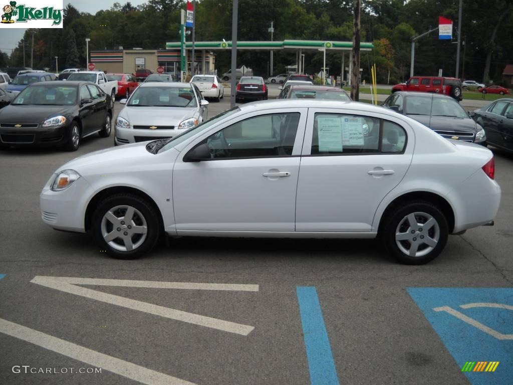 2007 Cobalt LS Sedan - Summit White / Gray photo #6