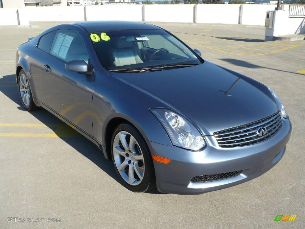 2006 G 35 Coupe - Lakeshore Slate Blue Metallic / Wheat photo #1