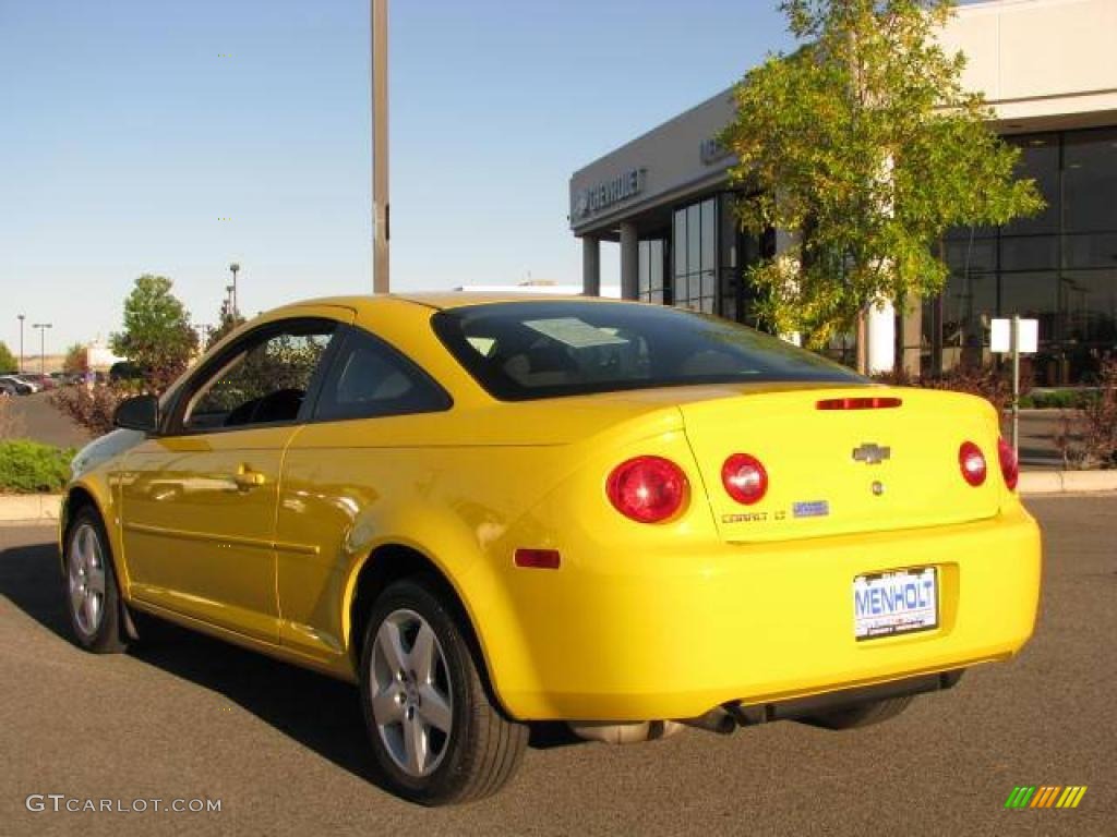 2008 Cobalt LT Coupe - Rally Yellow / Ebony photo #7